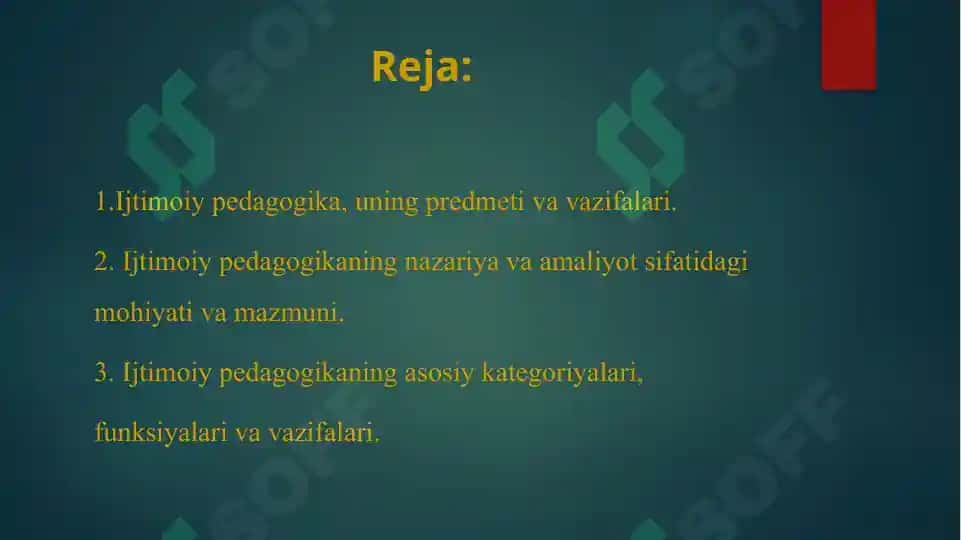 Ijtimoiy pedagogikaning nazariy asoslari 2