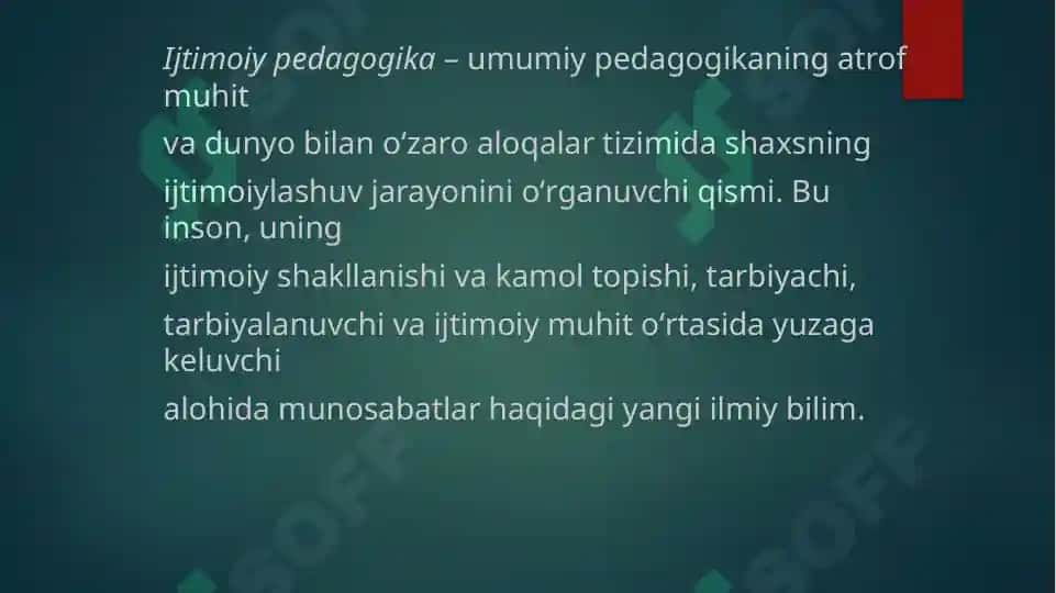 Ijtimoiy pedagogikaning nazariy asoslari 4