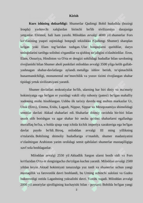 Shumer shahar–davlatlari. Shumer–Akkad davlati 2