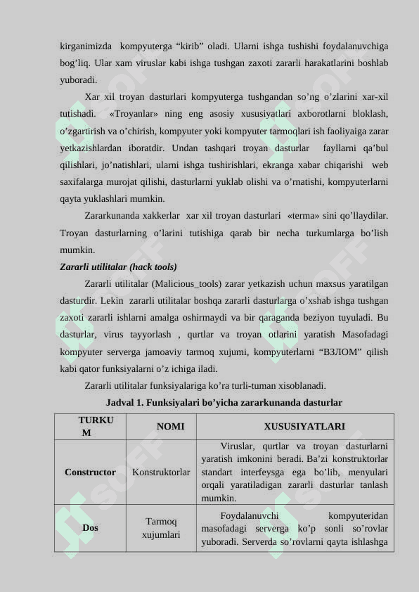 Zararkunanda dasturlarning turlari 4
