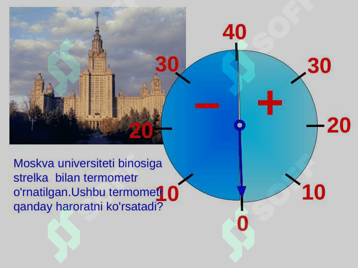 Shkalalar. Termometr, Spidometr, Tarozi. 7