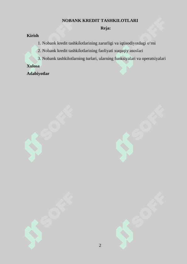 NOBANK KREDIT TASHKILOTLARI 2