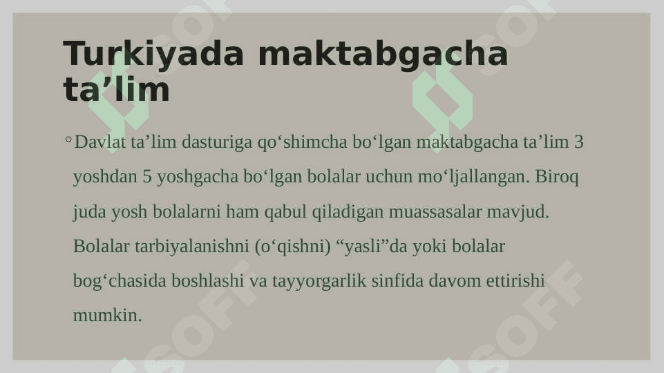 TURKIYA DAVLAT BOG’CHALarI 2