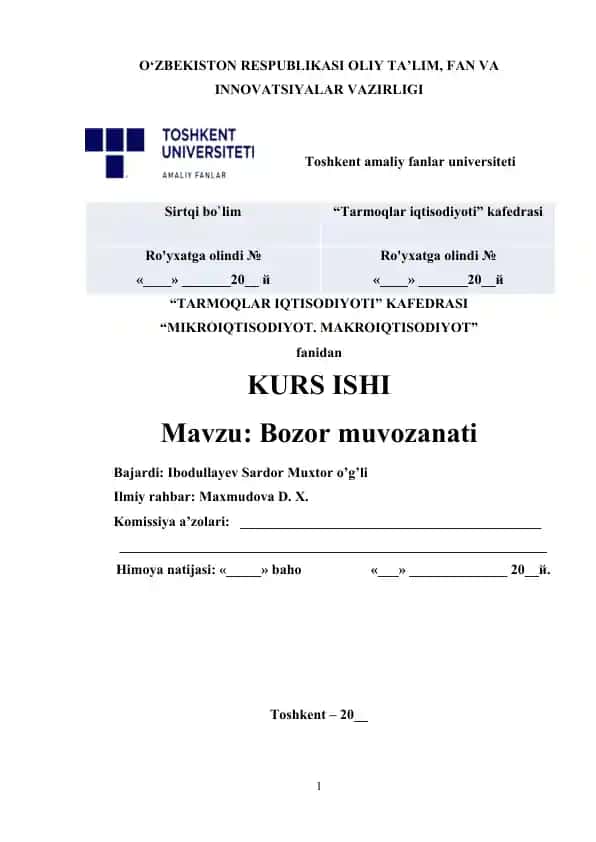 Bozor muvozanati