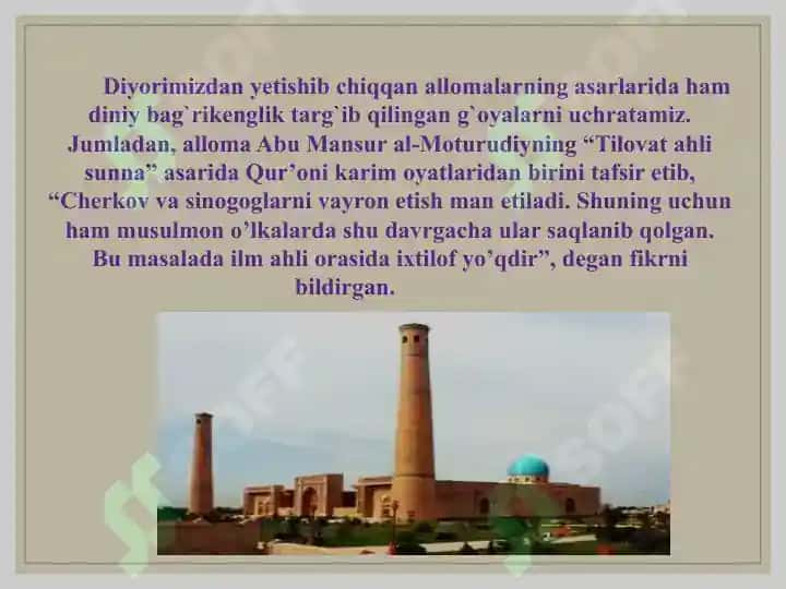 Diniy bag’rikenglik 3
