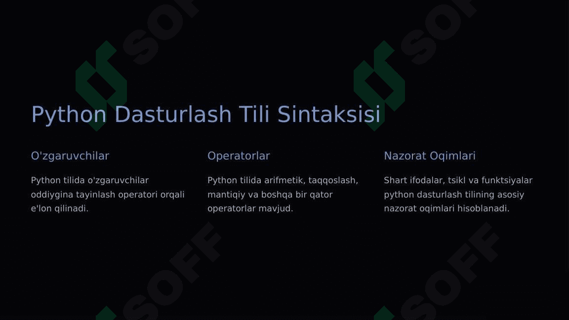 Python dasturlash tili 4