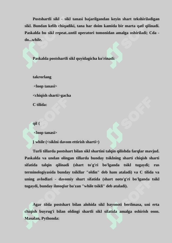 SHART VA SIKL KONSTRUKSIYALARI 3