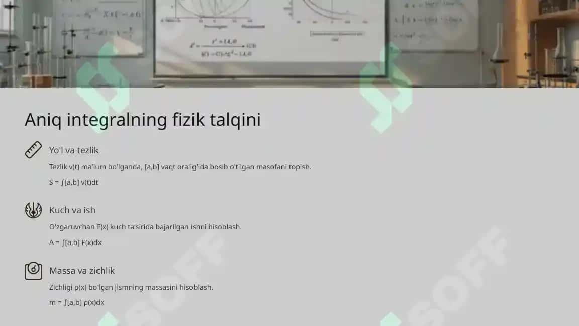 Aniq integral. Nyuton-Leybnis formulasi 4