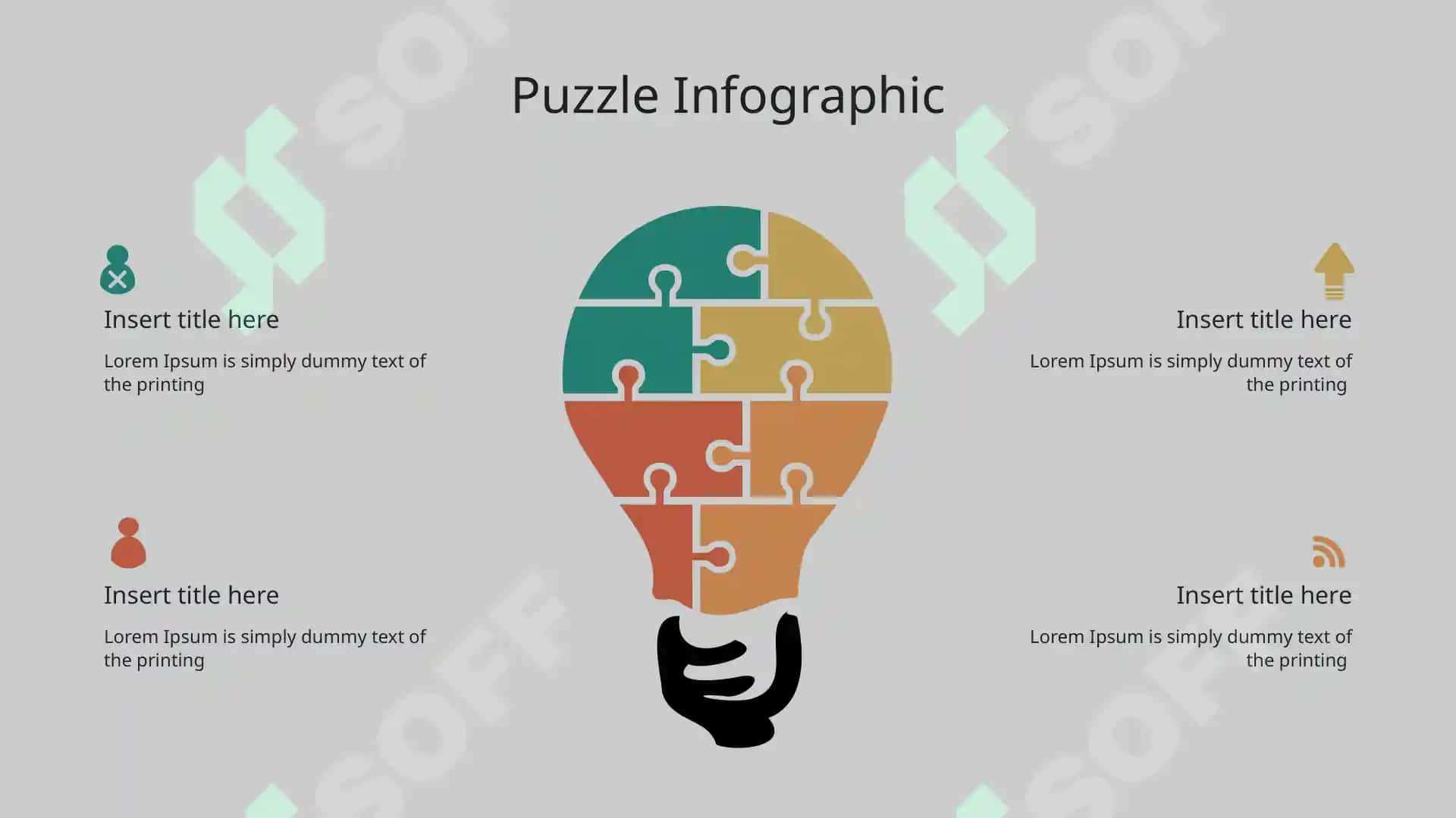 Puzzle  taqdimot uchun shablon 4