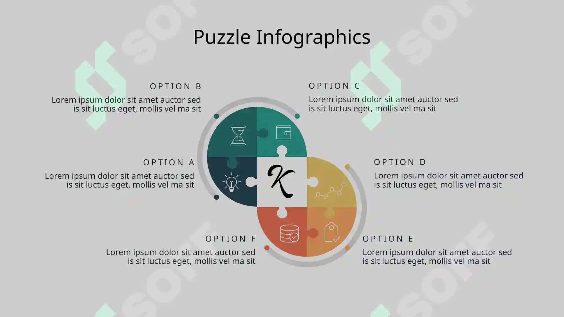 Puzzle  taqdimot uchun shablon 5