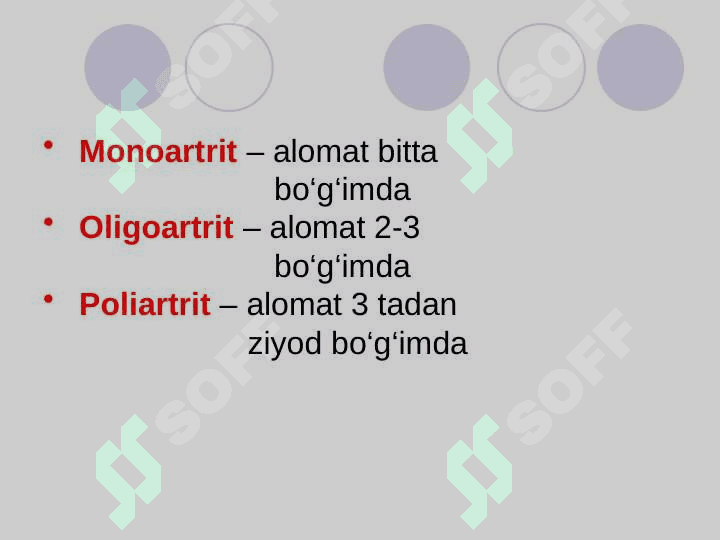 Bo'g'im sindromi 6