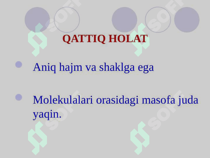 Moddaning agregat holati 4