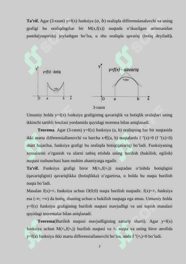 Funksiyaning ekstremum nuqtalari 7