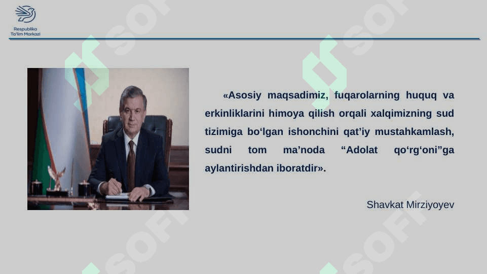 O‘ZBEKISTON RESPUBLIKASINING SUD TIZIMI 3