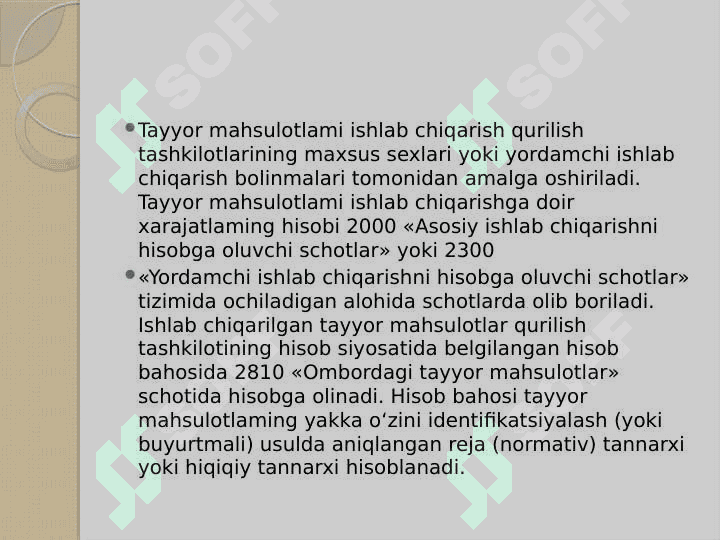 Qurilish tashkilotlarida yakuniy moliyaviy natijalarning hisobi. 8
