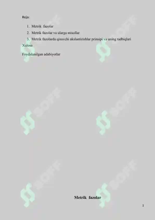 Optimal Kubatur Formulalar va Ularning Tadbiqi 2