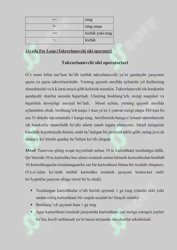 Mantiqiy operatorlar va ular ustida amallar 4