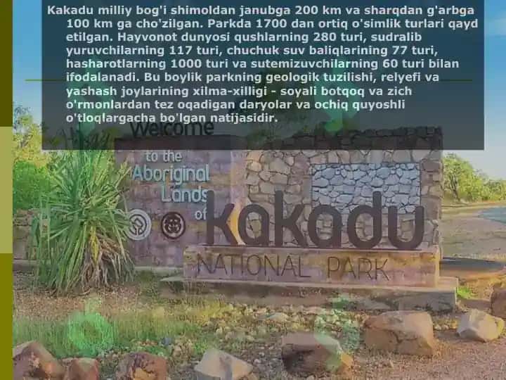 Kakadu milliy bog'i 5