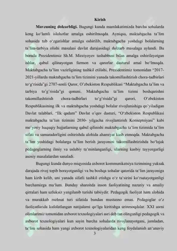 O'zbekiston Respublikasi ta'lim tizimi 3