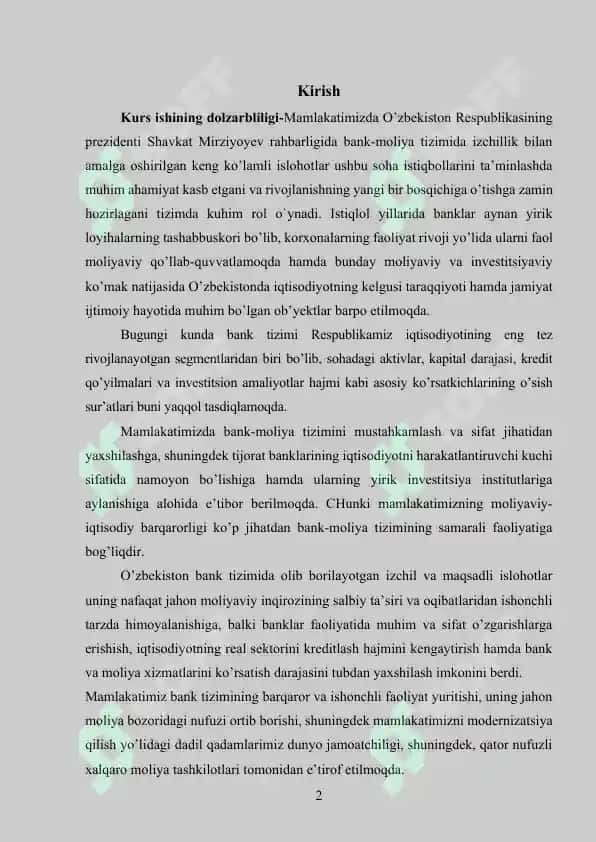 Banklar ularning turlari va kredit tizimidagi roli 2