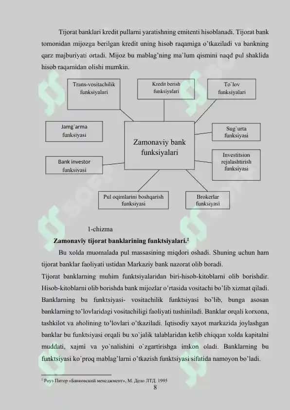 Banklar ularning turlari va kredit tizimidagi roli 8