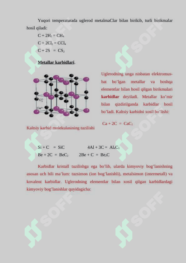 UGLЕRОD KIMYOSI 6