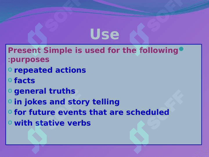 Present simple tense 2