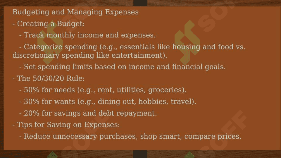 Money matters 3