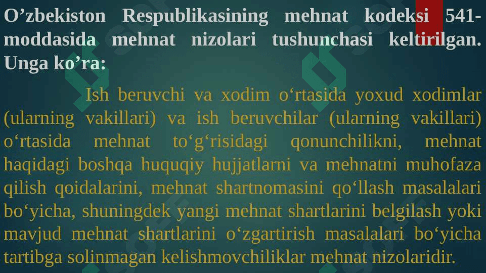 Mehnat nizolari 2