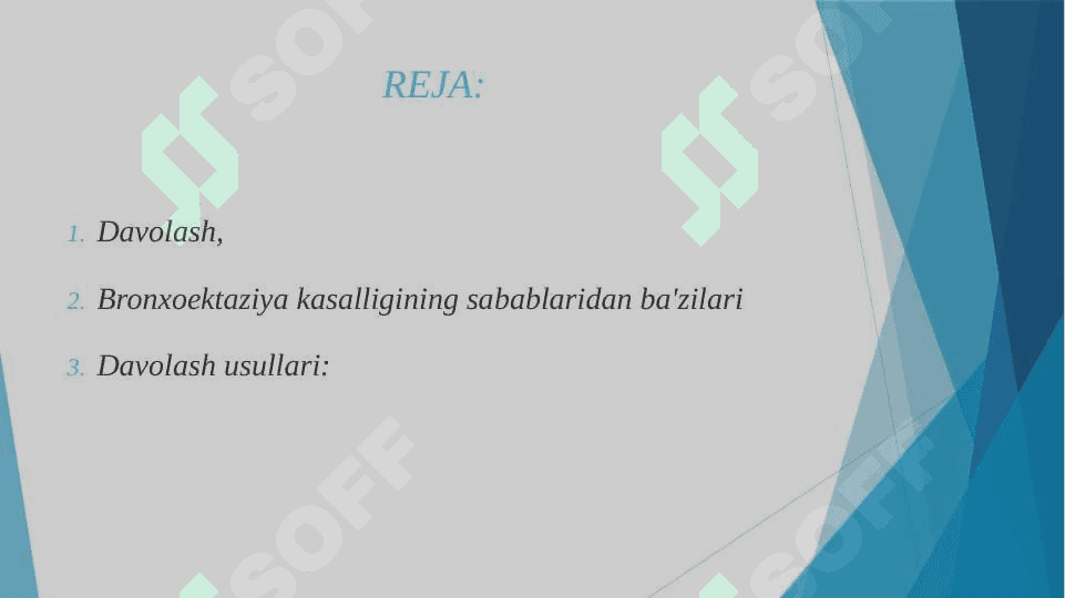 Bronxoektaziya kasalligi 2