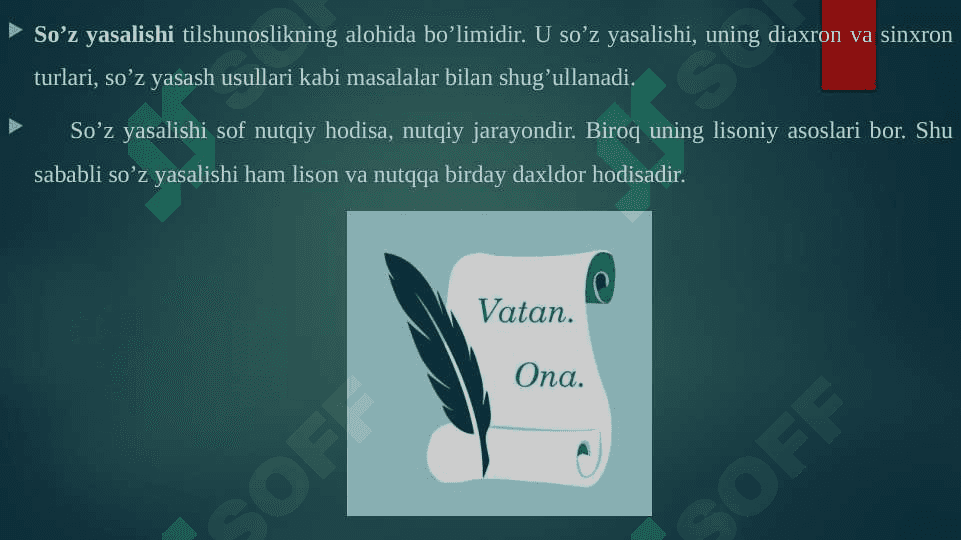 O'zbek tili derivatsiyasi 3