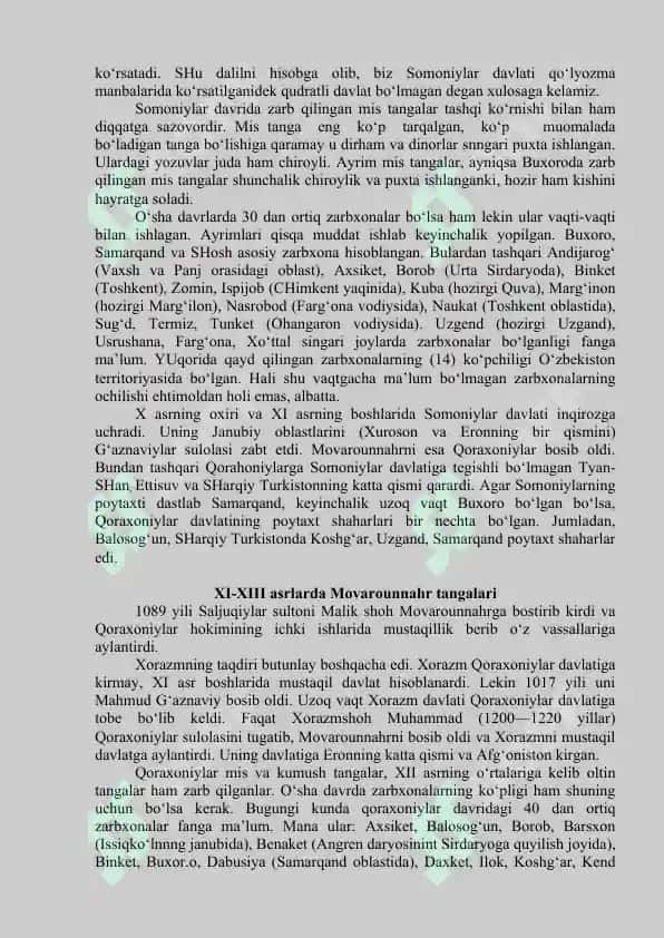 Tangalar tarixi va ularning siyosiy ahamiyati 5