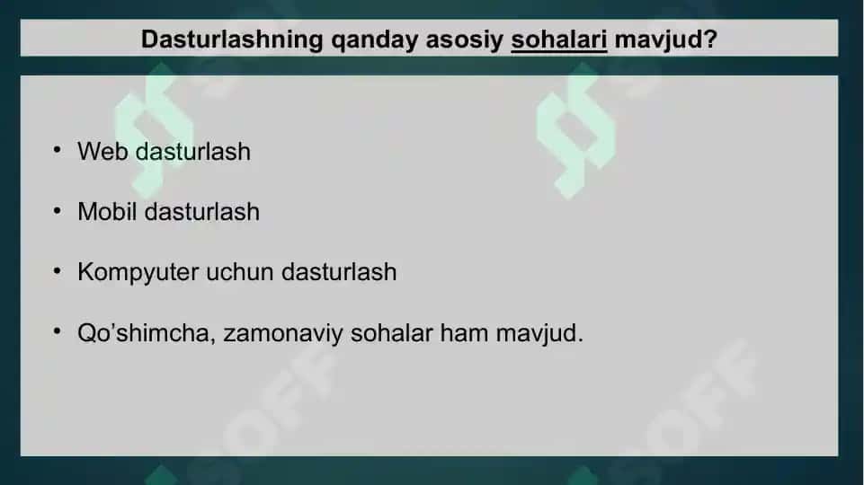 Dasturchi uchun kompyuter tanlash 3