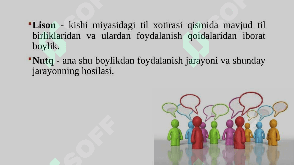 TIL VA NUTQ MUNOSABATLARI. NUTQ SHAKLLARI. NUTQ ODOBI 6