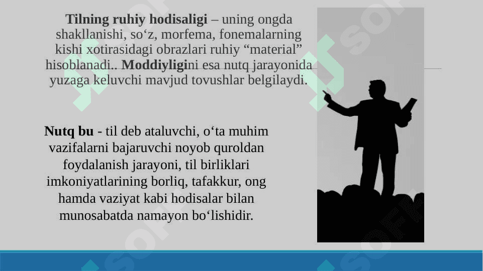 TIL VA NUTQ MUNOSABATLARI. NUTQ SHAKLLARI. NUTQ ODOBI 8