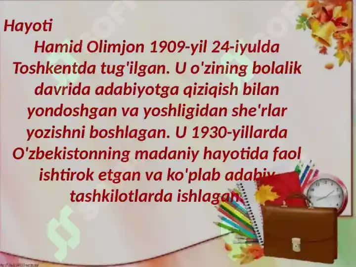 Hamid Olimjon hayoti va ijodi 3