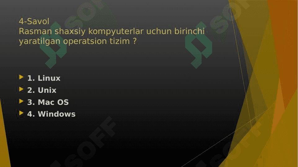 informatika testlari 7