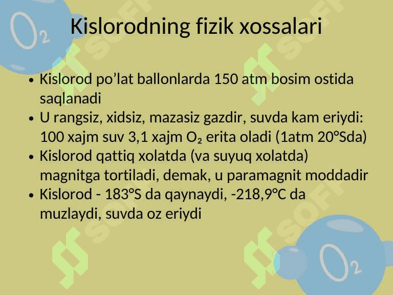 Kislorod va uning birikmalari 5
