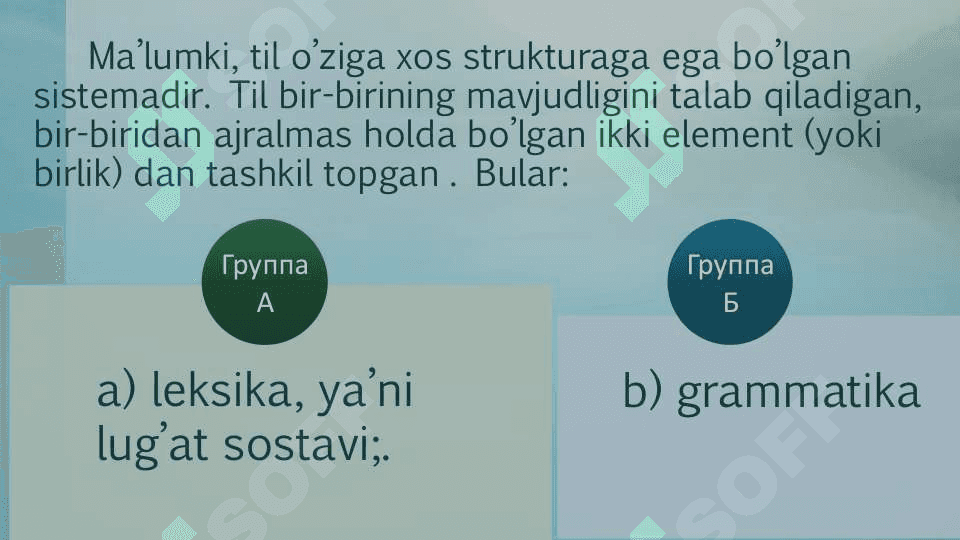 Til birliklari va nutq birliklari 7
