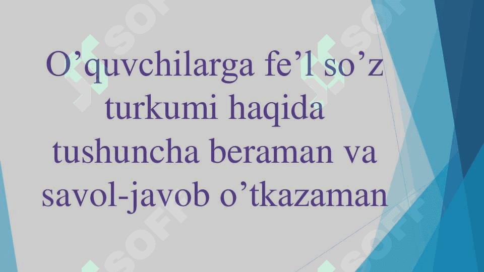 Fe'l zamonlari 2