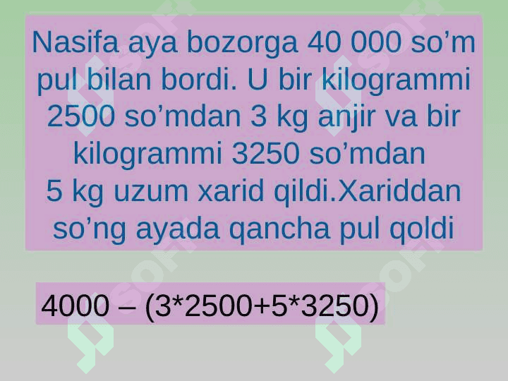 5-sinf matematika Sonli va harfli ifodalar dars sihlanma 3