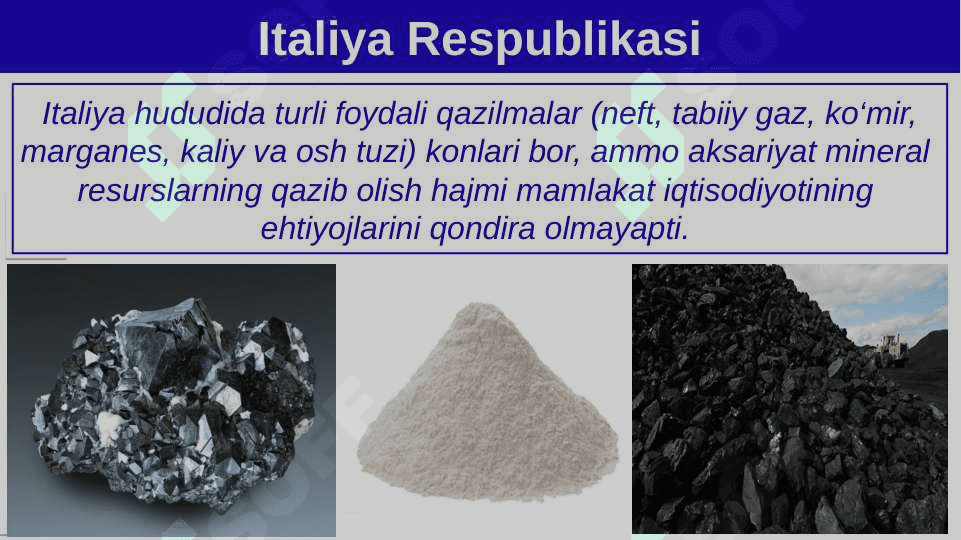 9-sinf geografiya Italiya Respublikasi 6