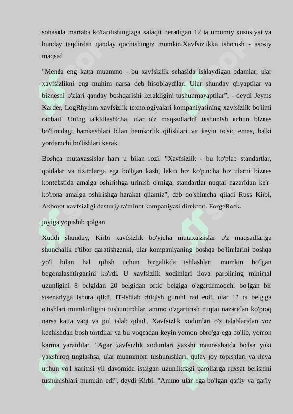KIBERXAVFSIZLIK SOHASINDA MASHXUR SERTIFIKATLAR. 5