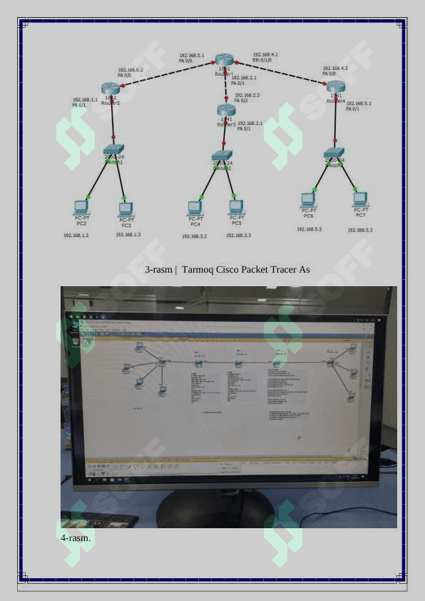 Kompyuter tarmoqlar fanidan amaliy ishlar | Cisco 4