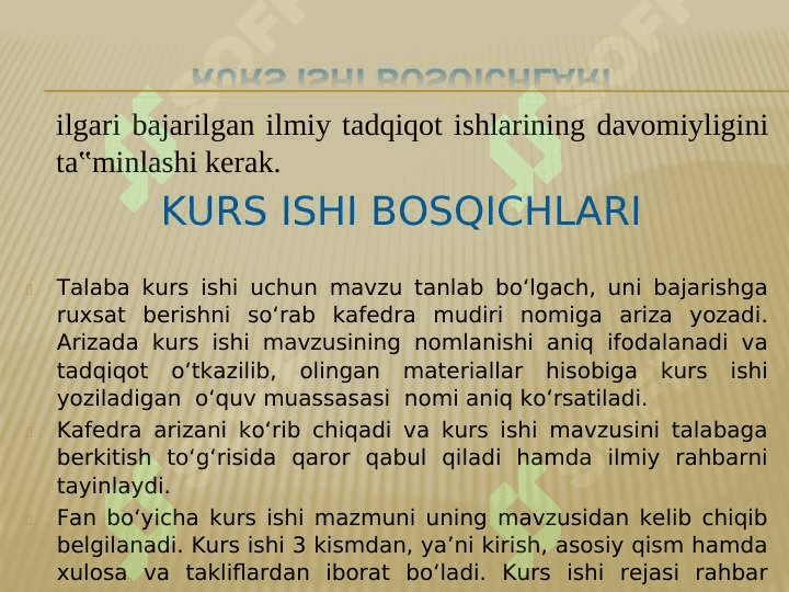 Kurs ishi va BMI yozish qonun qoidalari 4
