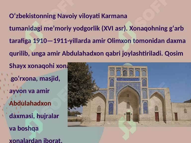 Qosim shayx xonaqohi 2