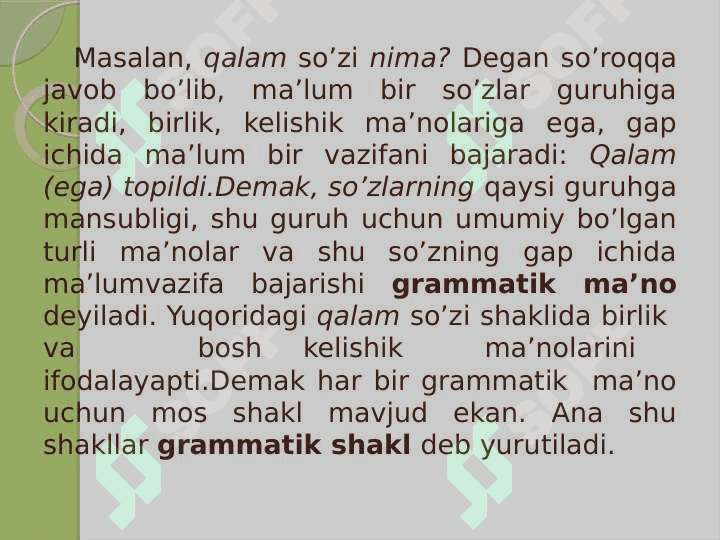 So’zning leksik va grammatik ma’nosi 7