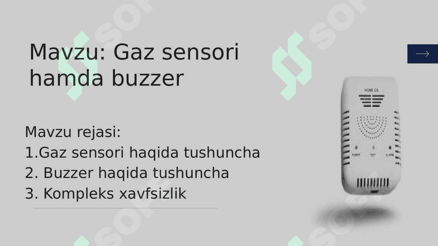 Gaz sensori hamda buzzer 2