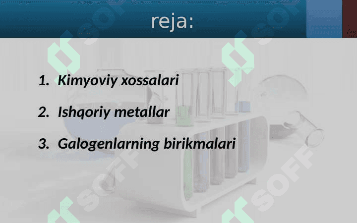 8-sinf kimyo Kimyoviy elementlarning tabiiy oilalari dars ishlanma 2