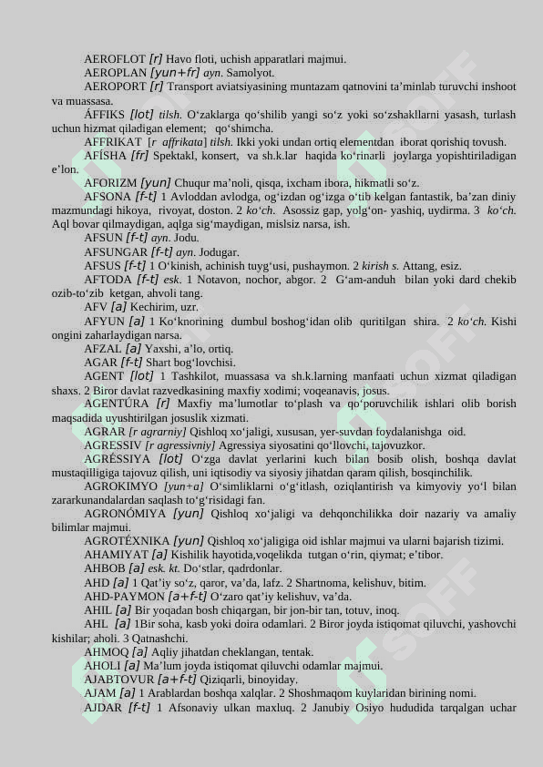O‘ZLASHMA SO‘ZLAR LUG`ATI 4